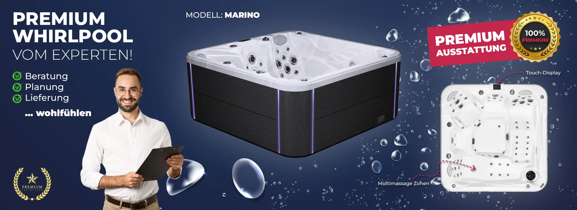 Terrassen Whirlpool Marino